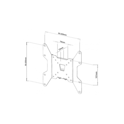 Uchwyt ścienny Tv Led/lcd 13-37 Cali 35kg Slim Czarny